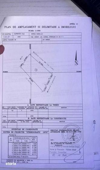 Teren intravilan 2000 mp Varasti Giurgiu 10/mp drum asfaltat - 1