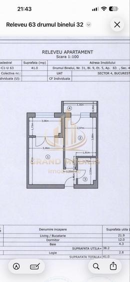 Apartament cu 2 camere decomandat în Metalurgiei