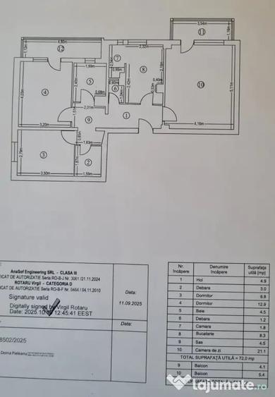 3 Camere - Pacii - Centrala termica! - 9