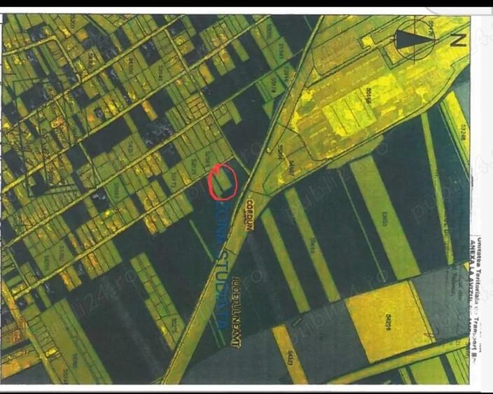 Teren 1717 mp,intravilan langa centura ocolitoare Cordun! - 2