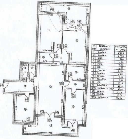 Apartament generos cu 4 camere | 43mp terase - 20