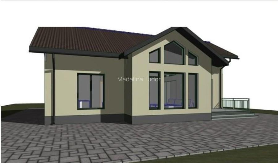 Casa individuala parter 115mp utili, teren 537mp, toate utilitatile, Sanpetru