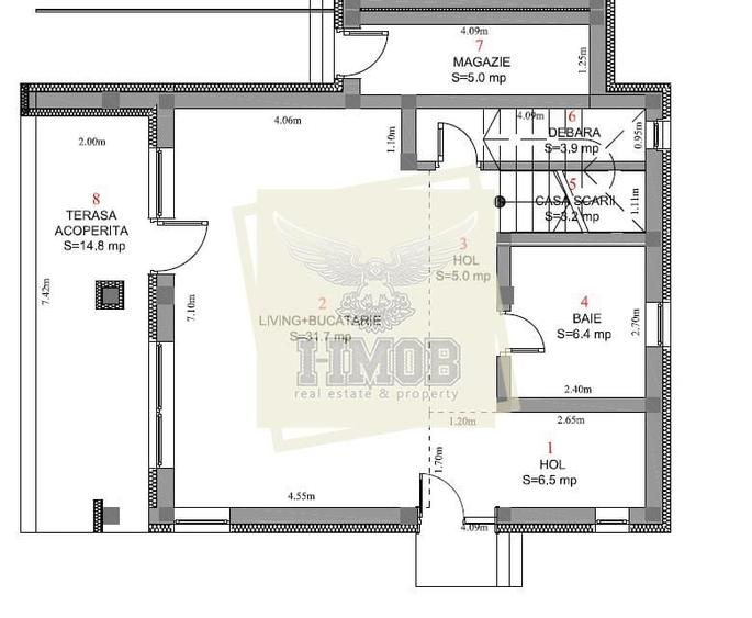 Casa 4 camere 123mpu | teren 475mp | terasa si balcon | Selimbar - 7