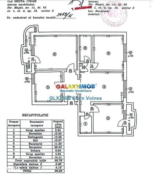 Apartament cu 4 camere decomandat, mobilat în Vitan