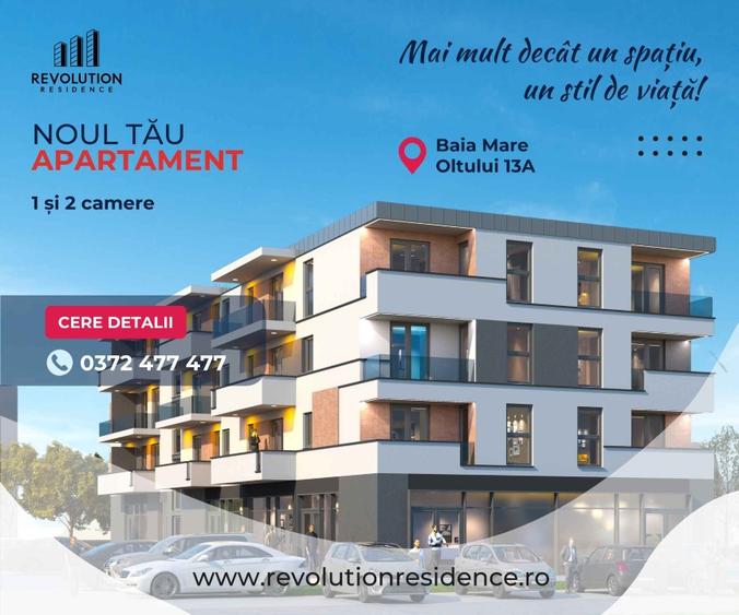 NEW! COMISION 0% - Apartamente 1-2 camere - Oltului 13A, Baia Mare - 1