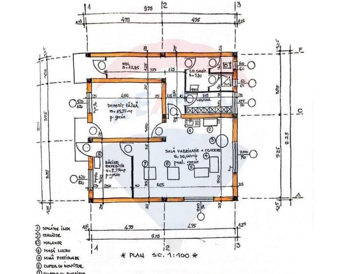 Spa?iu industrial de 100mp de inchiriat in zona Central - 1
