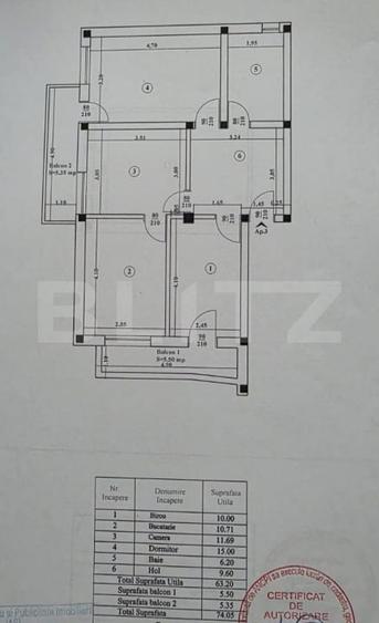 Apartament 3 camere - 2 parcari, 2 balcoane si boxa - 11