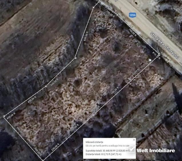 Teren cu front 40 m la strada Valea Chintaului, extravilan - 2