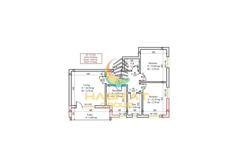 Pallady 3 camere decomandat 76 mp intr-un bloc tip Boutique - 2
