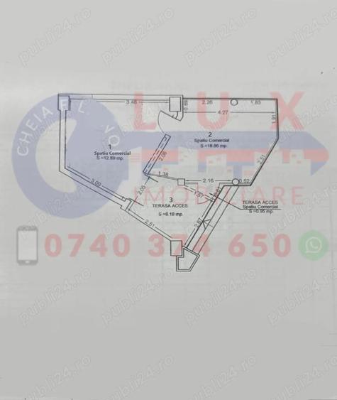 ID 8264 DE INCHIRIAT - Spa?iu comercial - Cartier Vest - 1