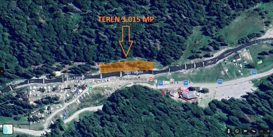 Teren 3.015 mp vis-a-vis CABANA VOINA - LERESTI - CAMPULUNG - ARGES - 2