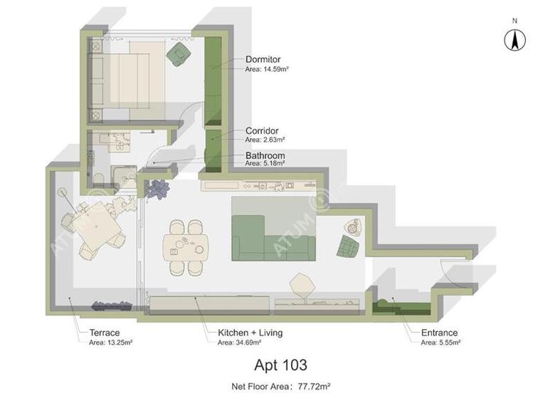 Apartament cu 2 camere si balcon in zona Calea Surii Mici din Sibiu - 8