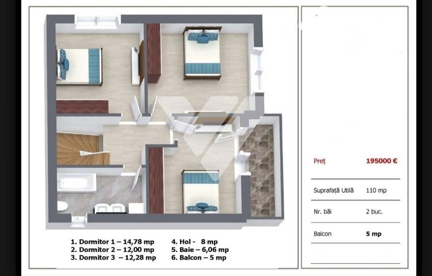 Casa noua 4 camere si teren liber 212 mp in Selimbar Sibiu - 3