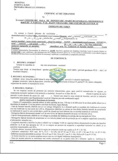 Teren Construcții intravilan de 2783 mp, în Est