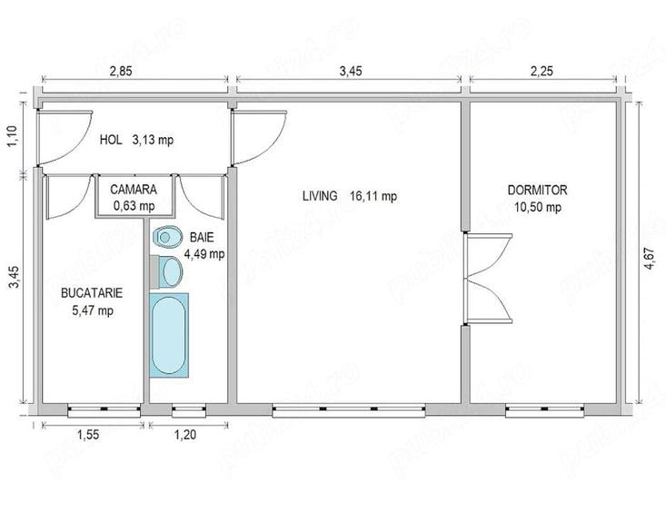 Apartament la Parter zona Sagului P-ta Doina - 18