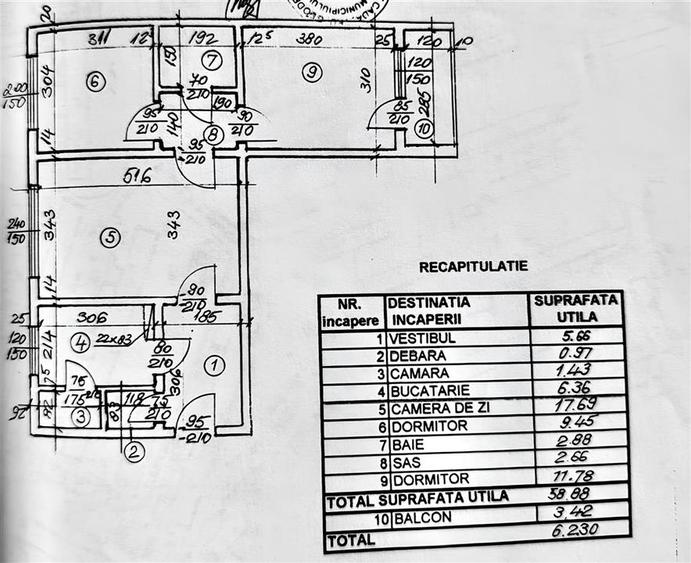 Apartament cu 3 Camere de Vanzare in zona Giurgiului - 14