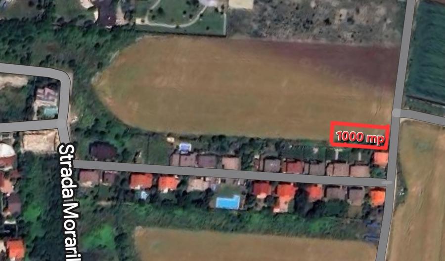 TEREN– 1000 mp - Balotesti - Albinelor- Langa case si utilitati - 1