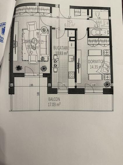 2 camere decomandat / Lacul Morii / Bloc nou / Etaj 3 / Tva inclus - 3