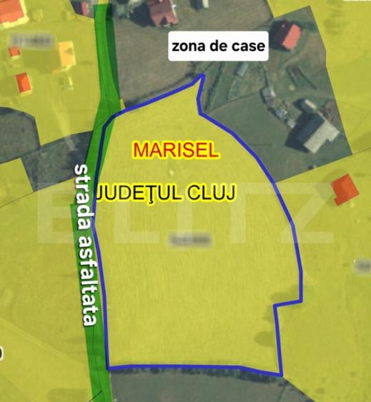 Teren parcelabil, strada asflatata, 12.474mp, utilitati, Mar - 1