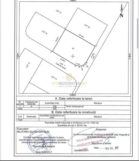 Teren intravilan 530 mp cu dubla deschidere - Comuna Berceni - 4