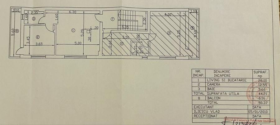 Apartament cu 2 camere semidecomandat în Sălăjan