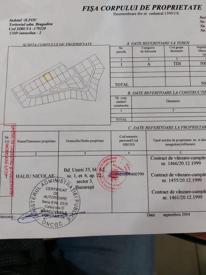Teren în Bragadiru