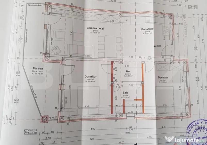 Casă cu 3 camere cu Teren 351 Mp în Câmpenești