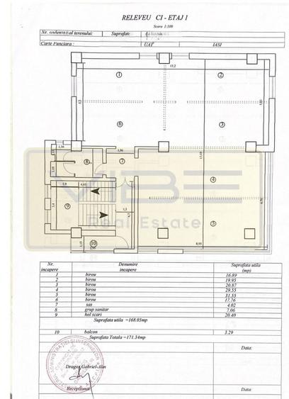 Cladire birouri / activități medicale - 1032 mp utili - semicentral - 3