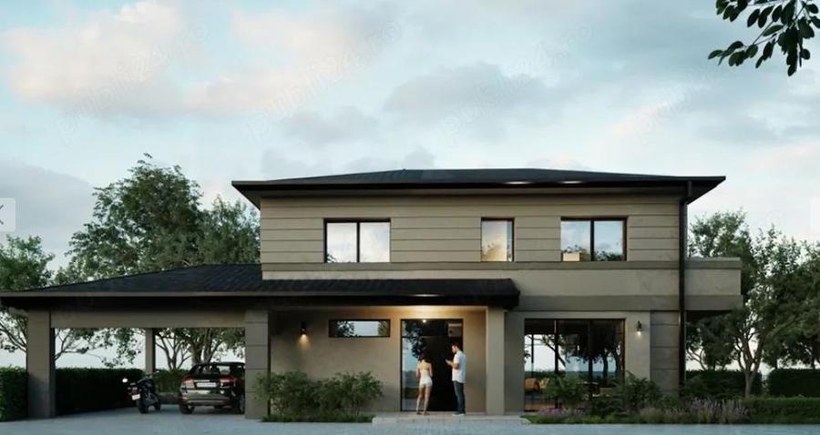 Casa individuala nZEB, garaj dublu,panouri fotovoltaice - 1