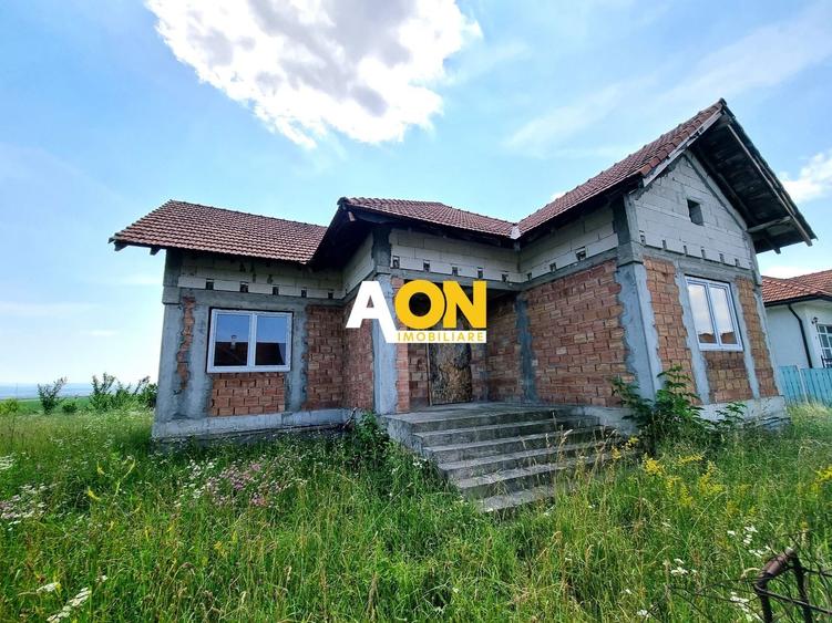 De vanzare casa semifinisata 3 camere, 608mp teren, Recea - 1