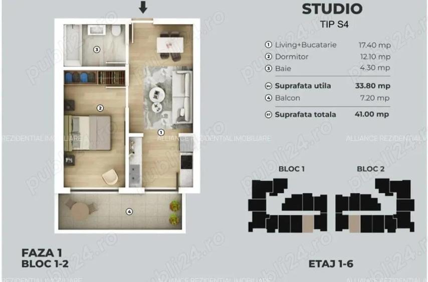 5 Minute Metrou Berceni - 41mp - Mutare Martie 2026 - 9