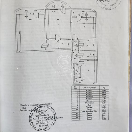 Apartament 3 camere | Bulevardul Decebal nr. 13 | Metrou Muncii– 350 m - 20