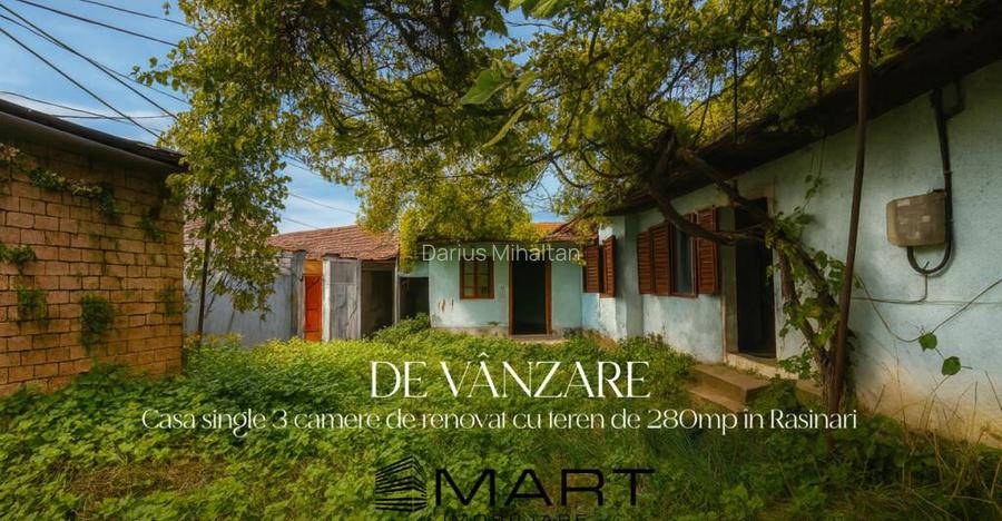 OCAZIE! Casa cu teren central Ra?inari toate utilita?il