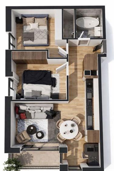 Apartament 3 camere, 56mp | Zona Regal | Baciu | - 1