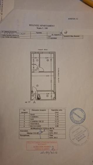 DIRECT PROPRIETAR Apartament 2 camere, etaj 1, Sector 4 Strada Arge?elu 5-7 - 1