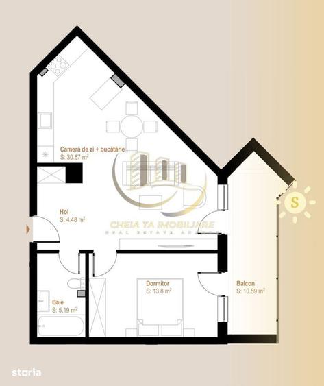 Apartament 2 camere, Zona Vivo - 4