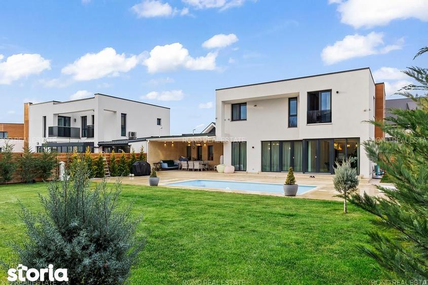 Vila design complet mobilata si utilata, cu piscina in Paradisul Verde - 9