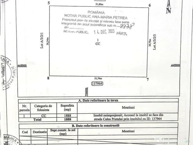 De inchiriat Teren intravilan 2.077 mp zona indus... - 1