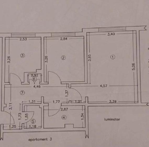 Apartament cu 2 camere decomandat în Inel II