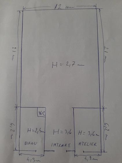 Spațiu comercial, de 318 mp, în Florești