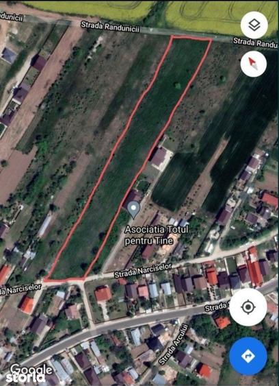 TEREN 490 mp CENTRU Clinceni 24 m x 20 m Zona dezvoltata - 3