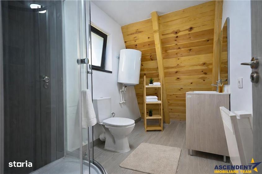 Eleganta,echipata casa A Frame,1.200 mp teren,deschidere Piatra Craiul - 6