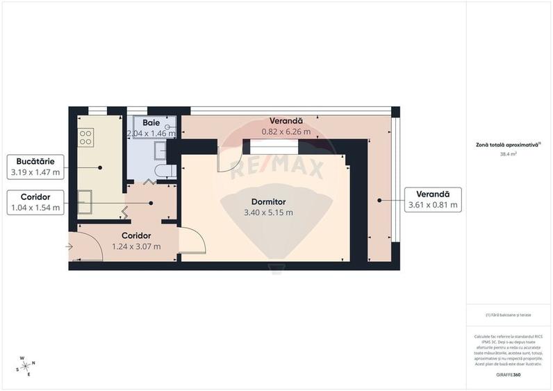 Garsonieră de închiriat în zona Pantelimon - 13