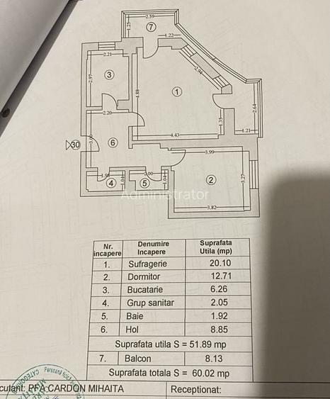 Aparatament 2 camere decomandat stadionul Portul-Gara