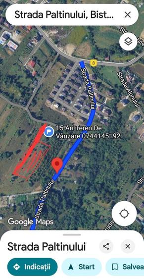 Teren 1500 MP/15 ari pe Str Paltinului Valea Ghinzii Bistrita - 2