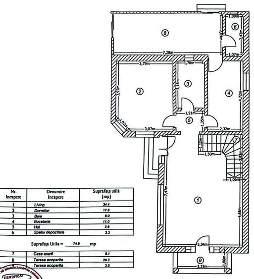 Vila P+1E - 150 mp. utili si curte / Comuna Pantelimon - 9