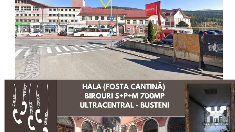 Hala (fosta cantină) + Birouri S+P+M 700mp - ULTRACENTRAL - BUSTENI - 1