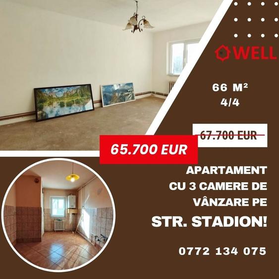 Apartament cu 3 camere de vânzare pe strada Stadionului! - 10