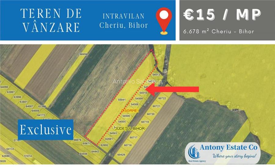 Teren intravilan, de - Cheriu, Bihor