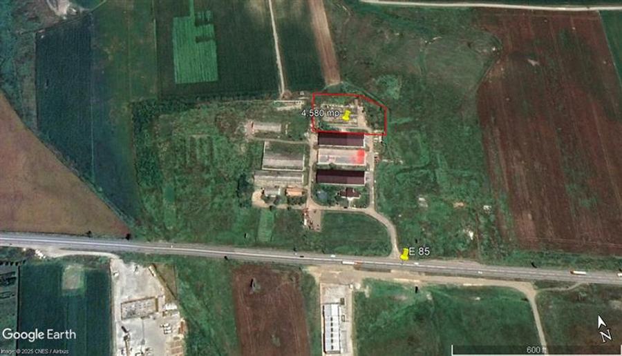 Teren Industrial 4580 mp Letcani, Platforma Betonata - 2